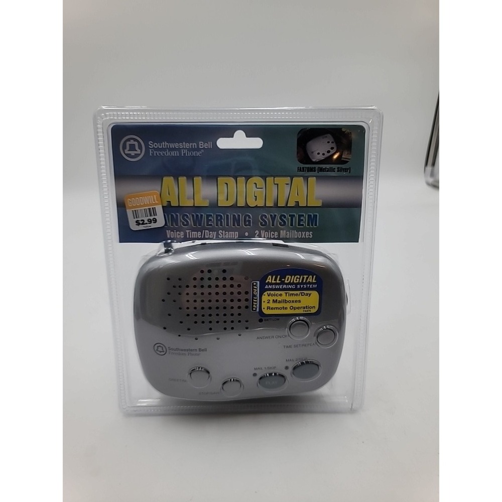 Southwestern Bell Freedom Phone FA970MS Digital Answering System Metallic Silver